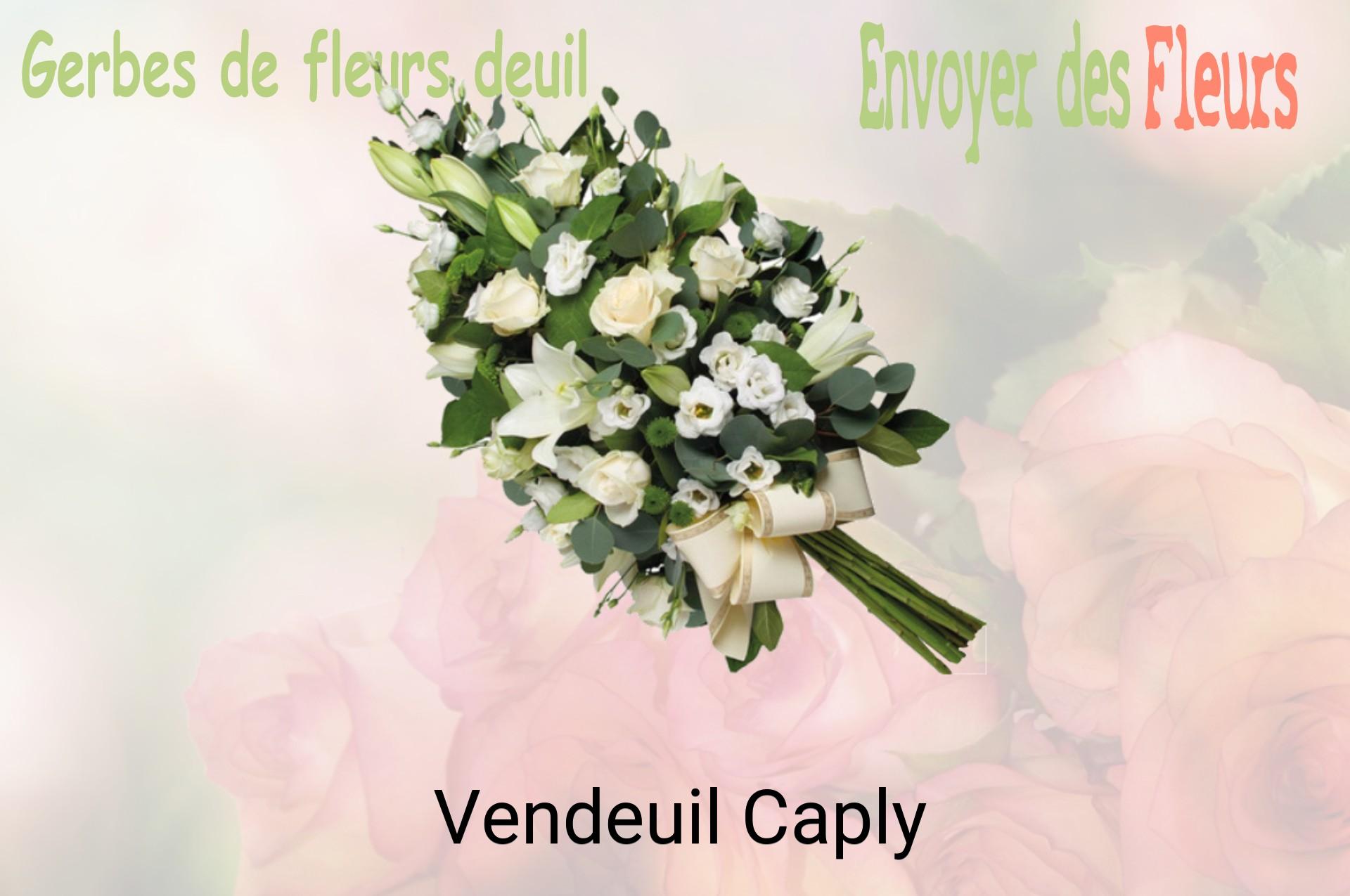 Gerbe de fleurs de deuil livrée à Vendeuil-Caply
